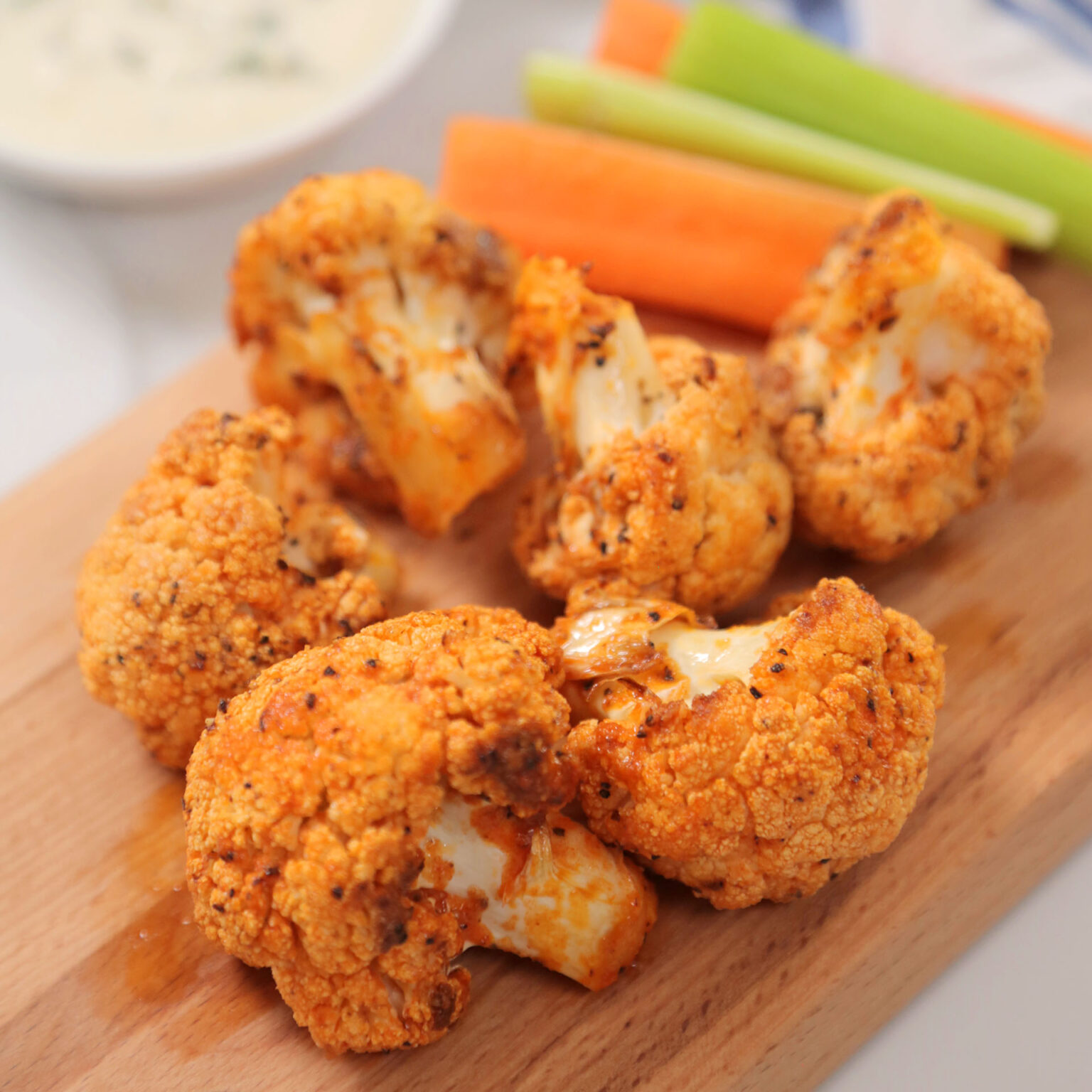 Buffalo Cauliflower Bites The Domestic Geek