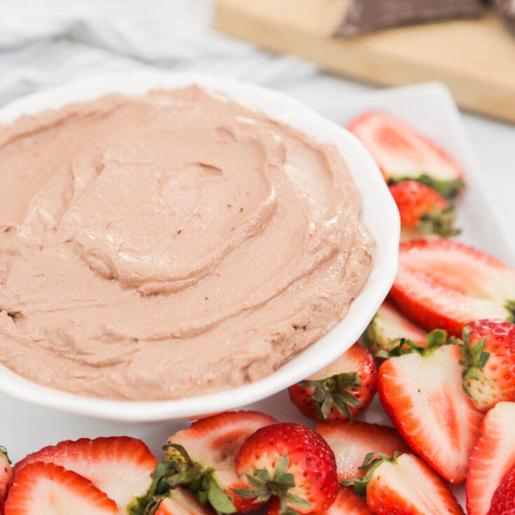 Chocolate Peanut Butter Yogurt Dip - The Domestic Geek