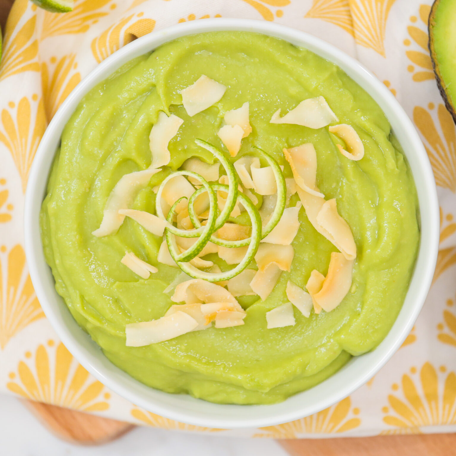 Coconut Lime Avocado Mousse The Domestic Geek