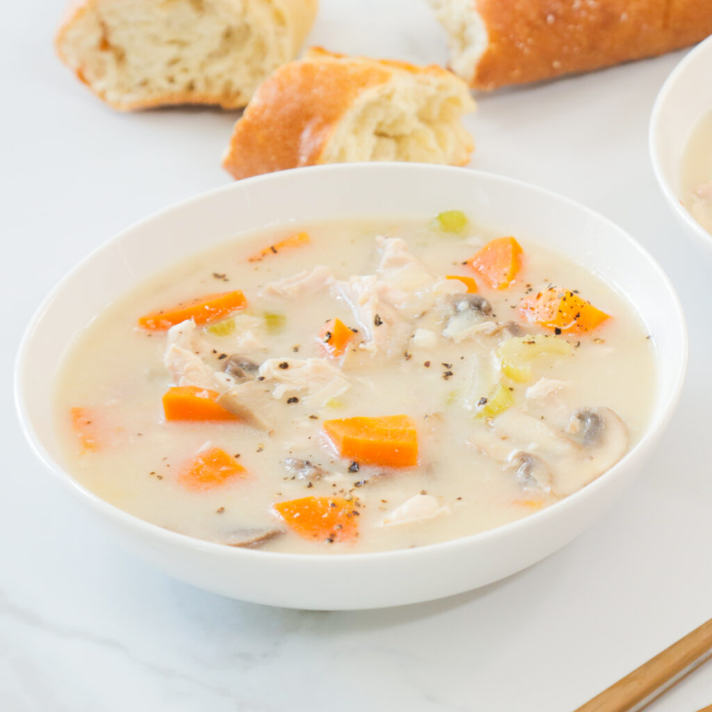 Creamy Chicken Soup - The Domestic Geek