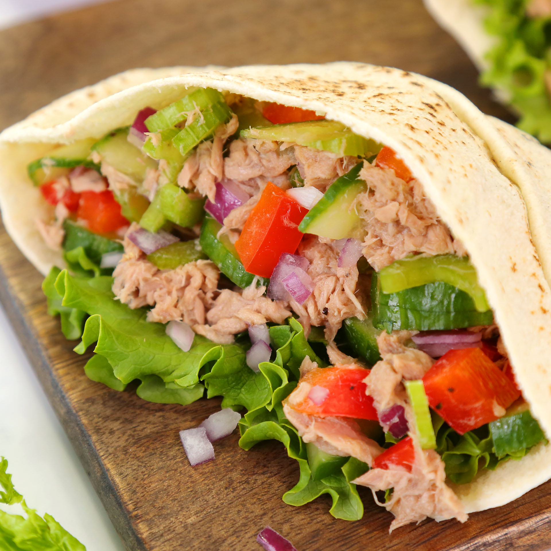 Crunchy Tuna Pita Pockets The Domestic Geek