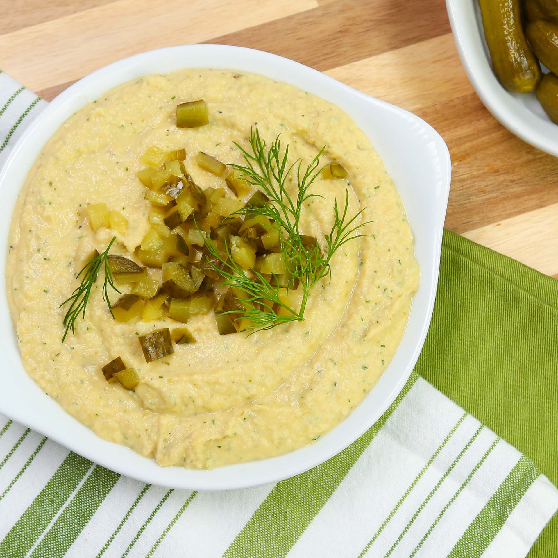 Dill Pickle Hummus The Domestic Geek