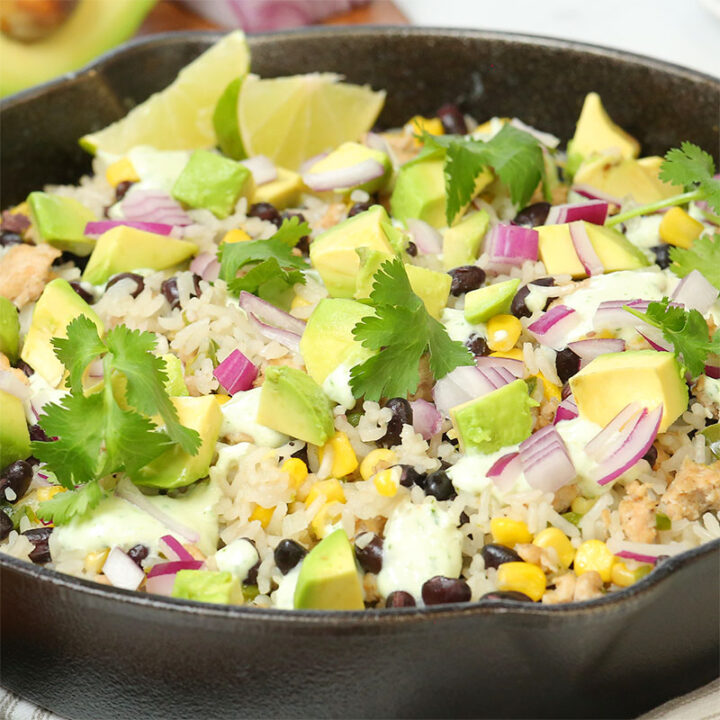 Easy Mexican Chicken & Rice Skillet