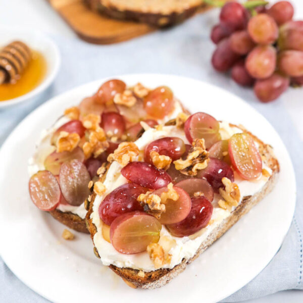 Grape & Goat Cheese Toast The Domestic Geek