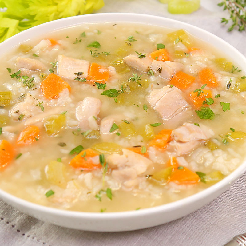 Herbed Chicken & Rice Soup