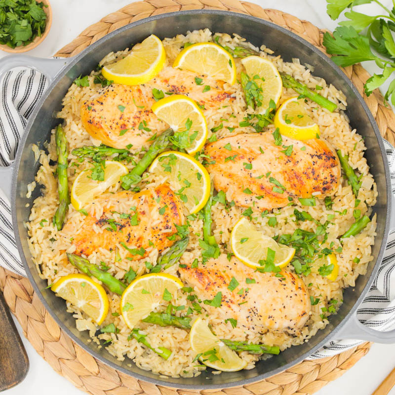 Lemon Pepper Chicken & Rice The Domestic Geek