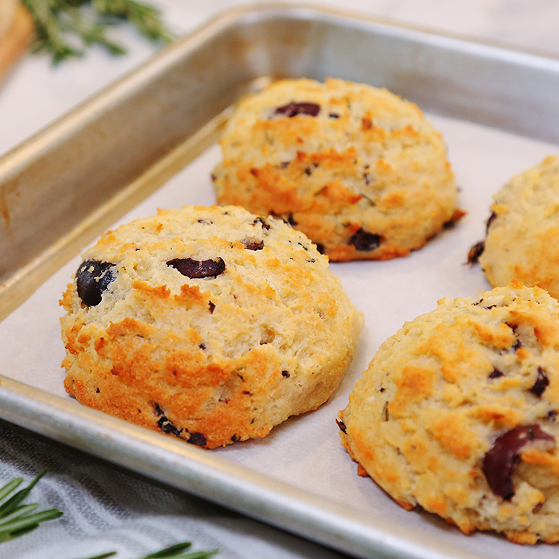 Low Carb Olive & Rosemary Biscuits