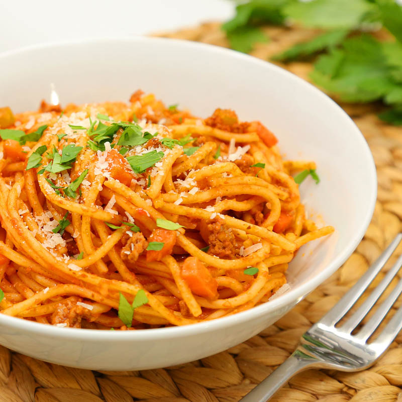 One Pot Speedy Spaghetti Bolognese
