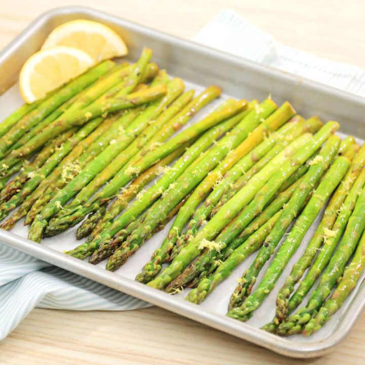 Oven-Kissed Asparagus with Lemon Butter