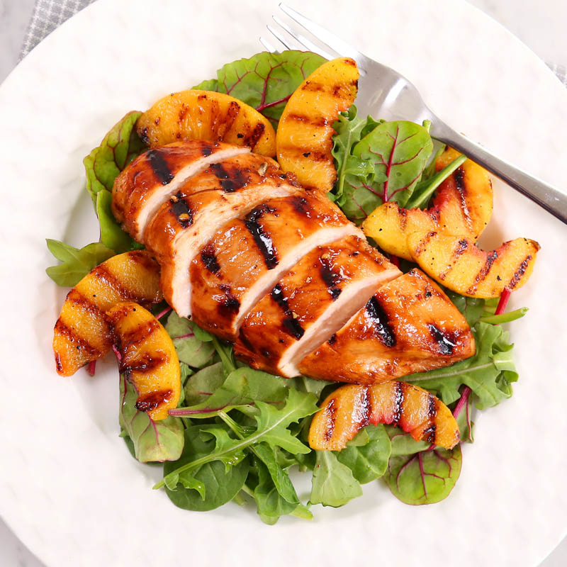 Peachy Balsamic Grilled Chicken