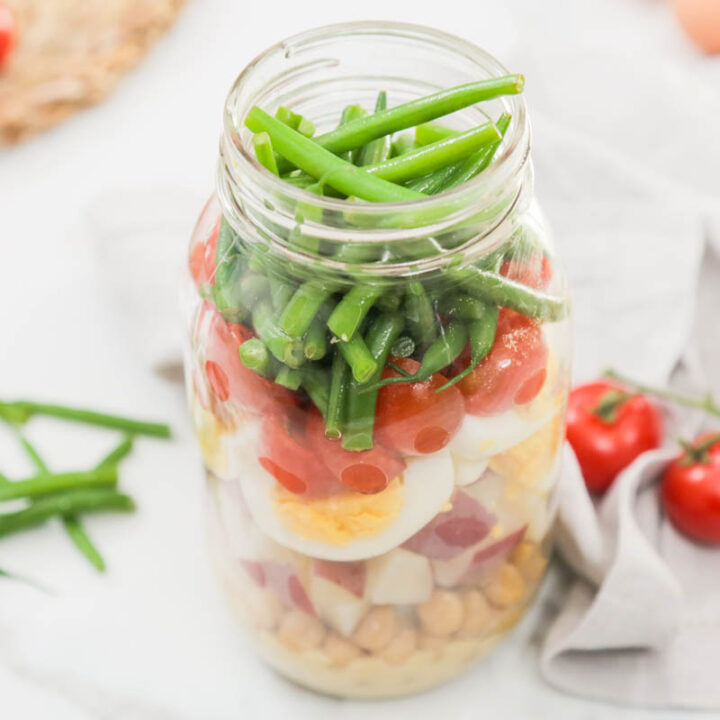 Protein-Packed Salad In A Jar