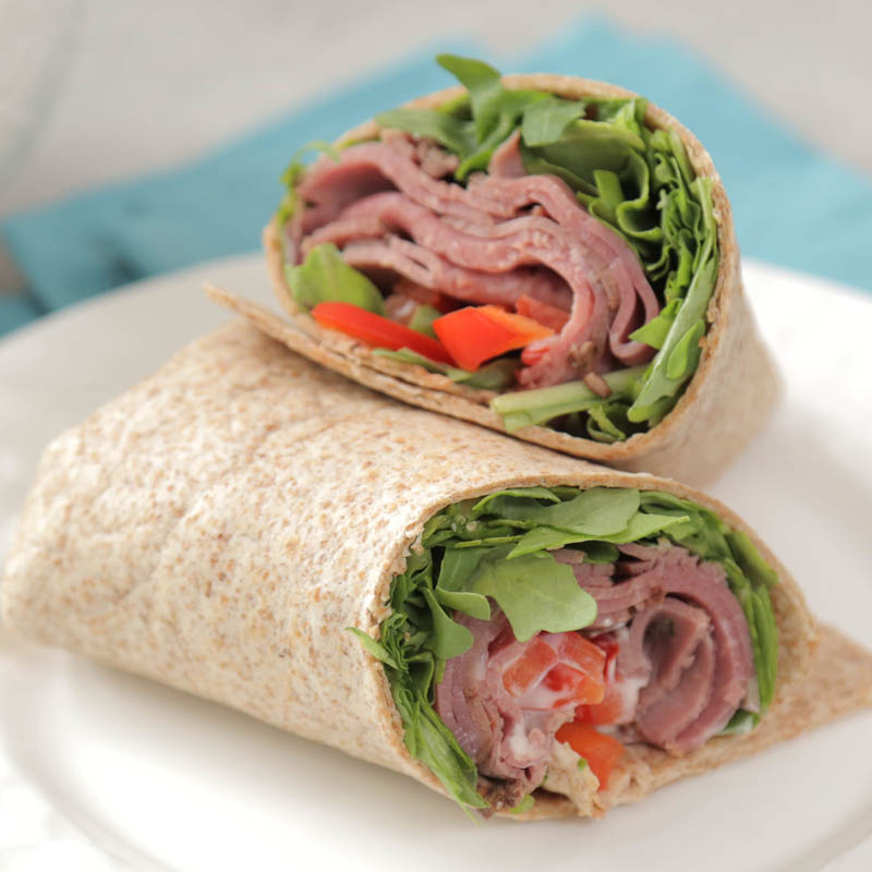 Roast Beef Wrap The Domestic Geek