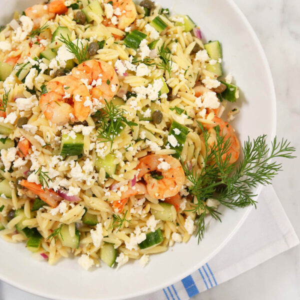 Shrimp & Orzo Pasta Salad The Domestic Geek