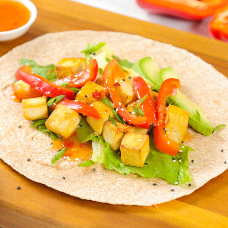 Sweet Chili Tofu Wrap The Domestic Geek