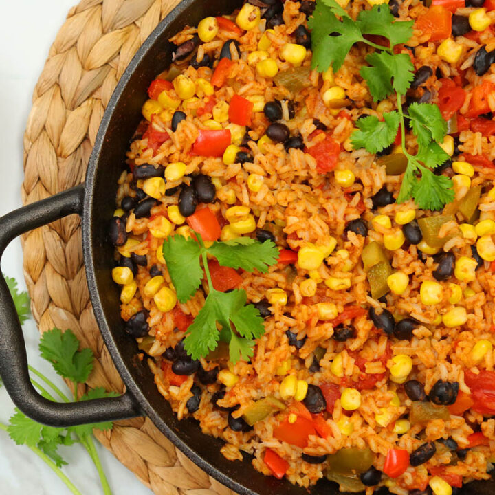 Vegetarian Mexican Rice Skillet