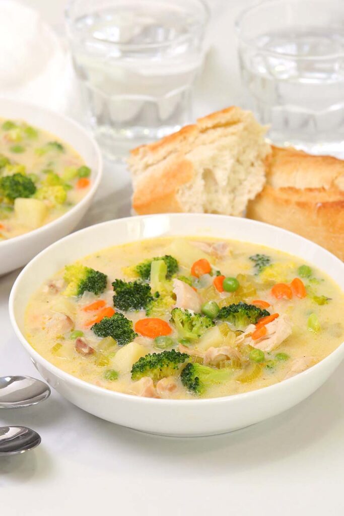 Creamy Chicken Soup with Vegetables