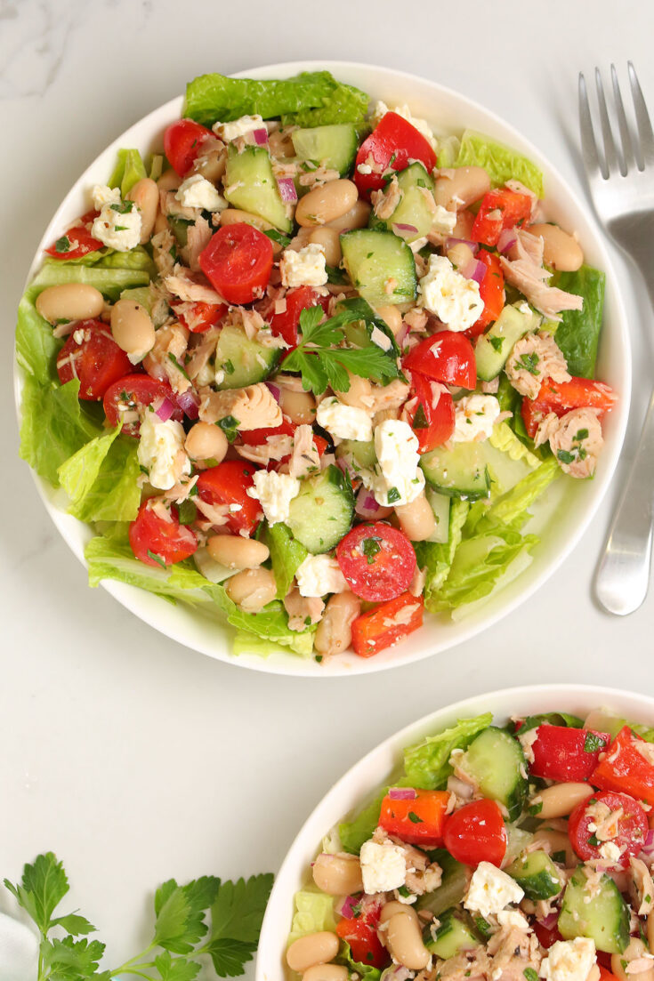 Mediterranean Tuna Salad - The Domestic Geek